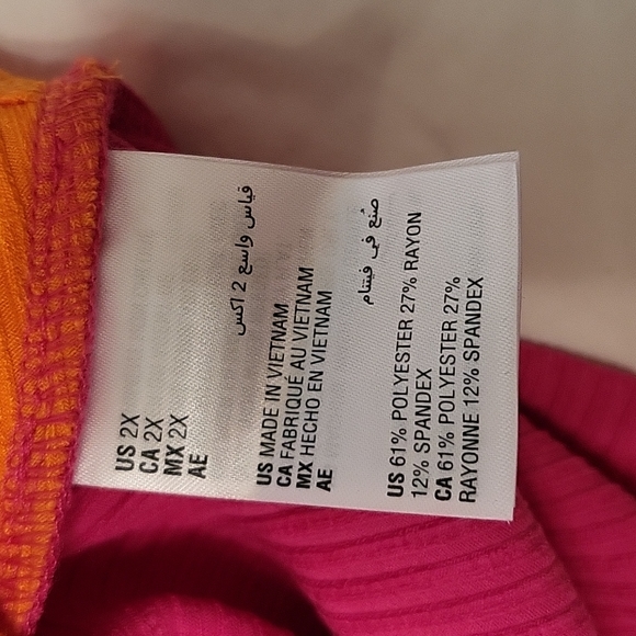 INC ribbed color block sweater - Picture 5 of 5